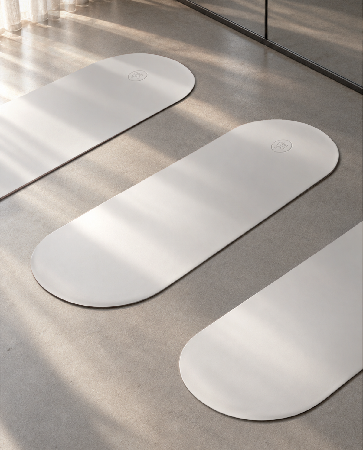 Oval Advanced Grip Yogamatte - Pearl