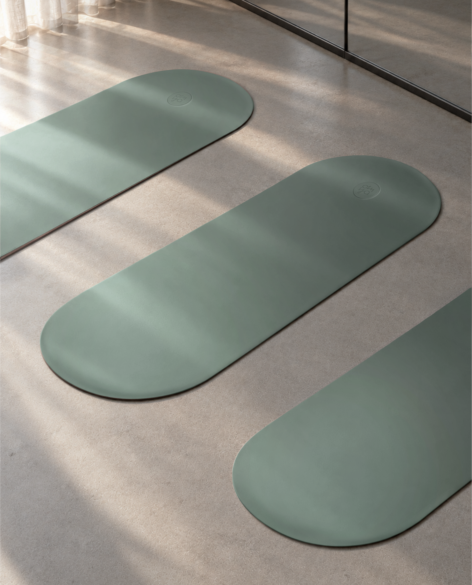 Oval Advanced Grip Yogamatte - Forest
