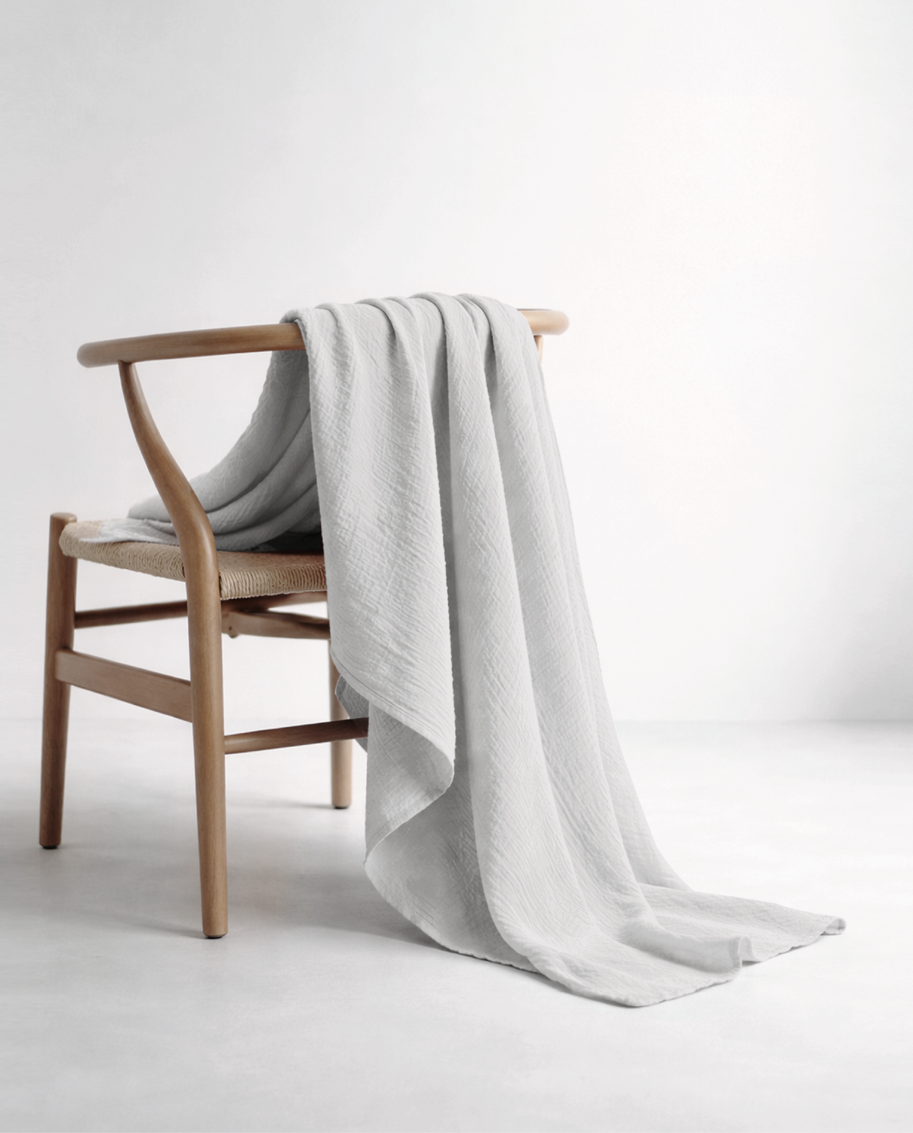 Musselin Plaid - Pearl